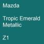 Preview: Mazda, Tropic Emerald Metallic, Z1.